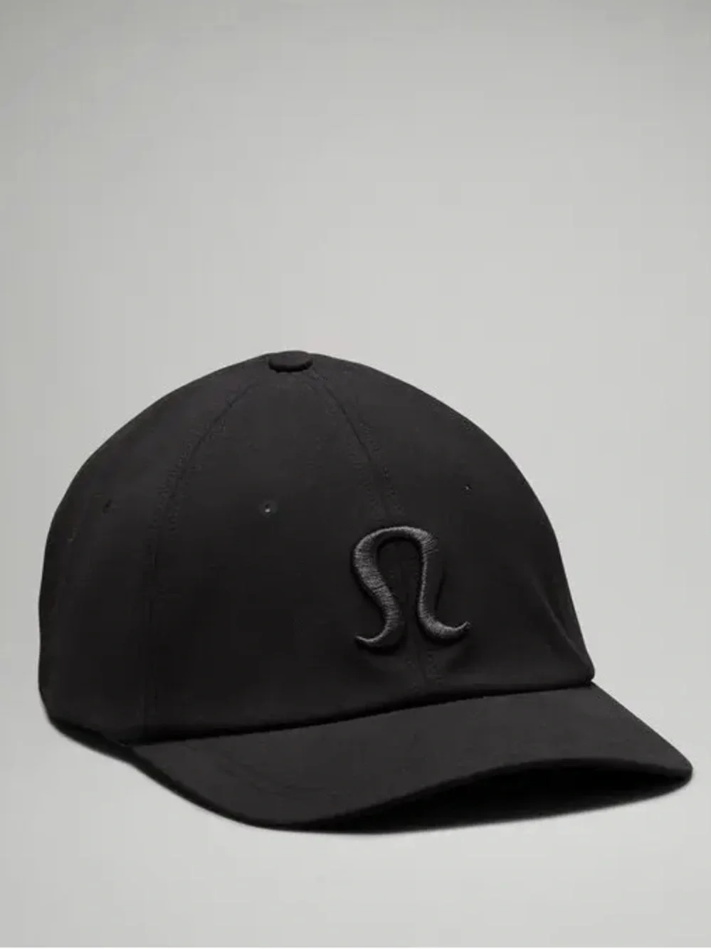 LULULEMON DAYS SHADE BALL CAP IN BLACK LARGE LOGO EVERYDAY BASEBALL HAT MENS O/S